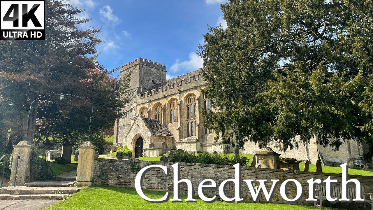 Charming Cotswold village of Chedworth | English Cotswolds Village 4K walk