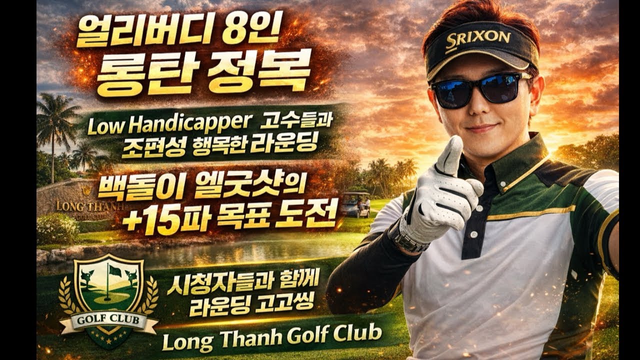 🔥[LIVE] 엘굿샷 x Early Birdie 8인 | 롱탄 정복 |  Low Hadicapper  고수들과 아싸 행복 / +15 목표| Long Thanh Golf 🇻🇳
