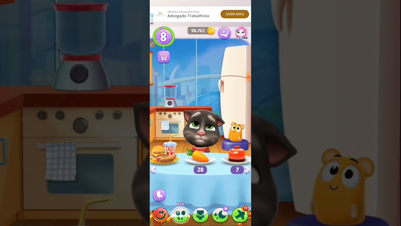 O Squeak sonhou que o Tom colocou ele dentro da privadae tambémElemexeu o celular às 3:00 da manhã