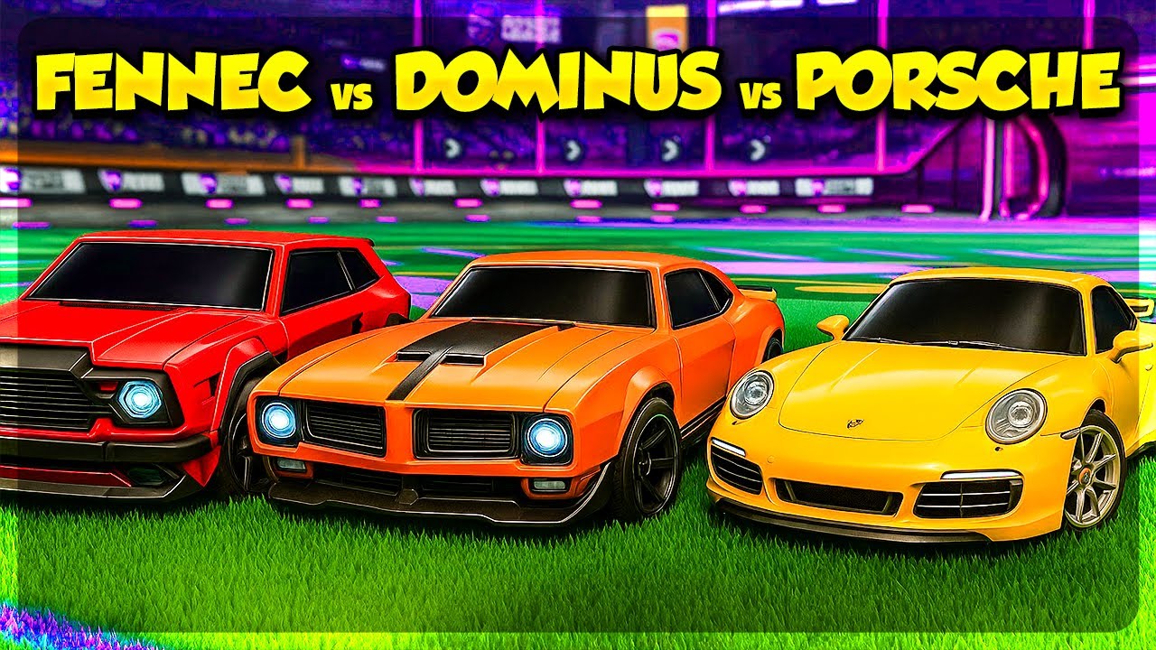 FENNEC vs DOMINUS vs PORSCHE - Rocket League