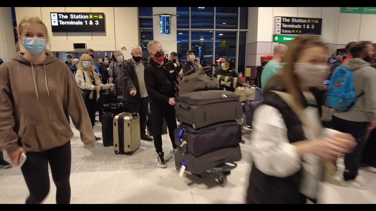 影補移英True Man Show(5) 到達曼徹斯特機場!! 今次真係no way home!! UK is my home now!! 27/12/2021
