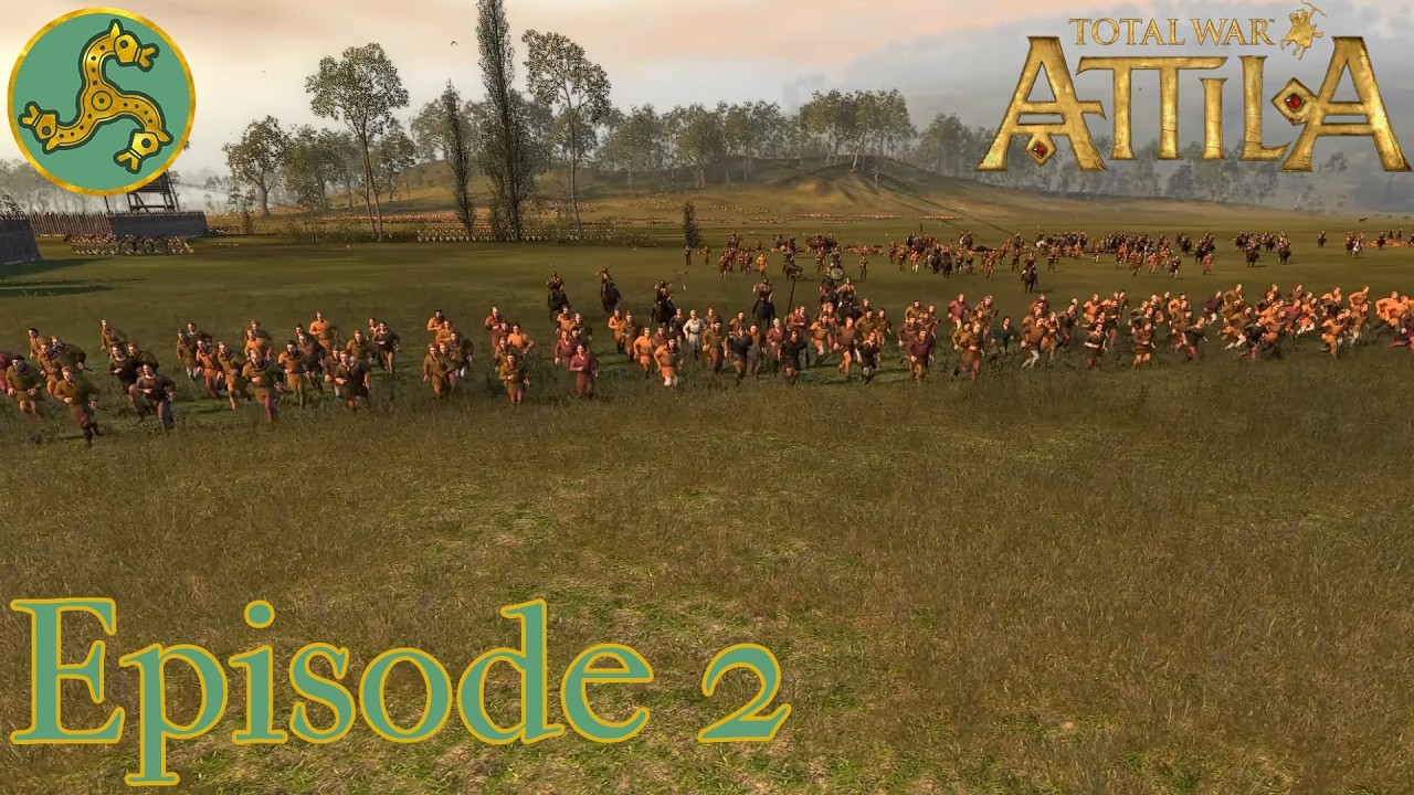 Running Down Rebels! Ep 2 Franks Campaign Total War Attila (Very Hard)