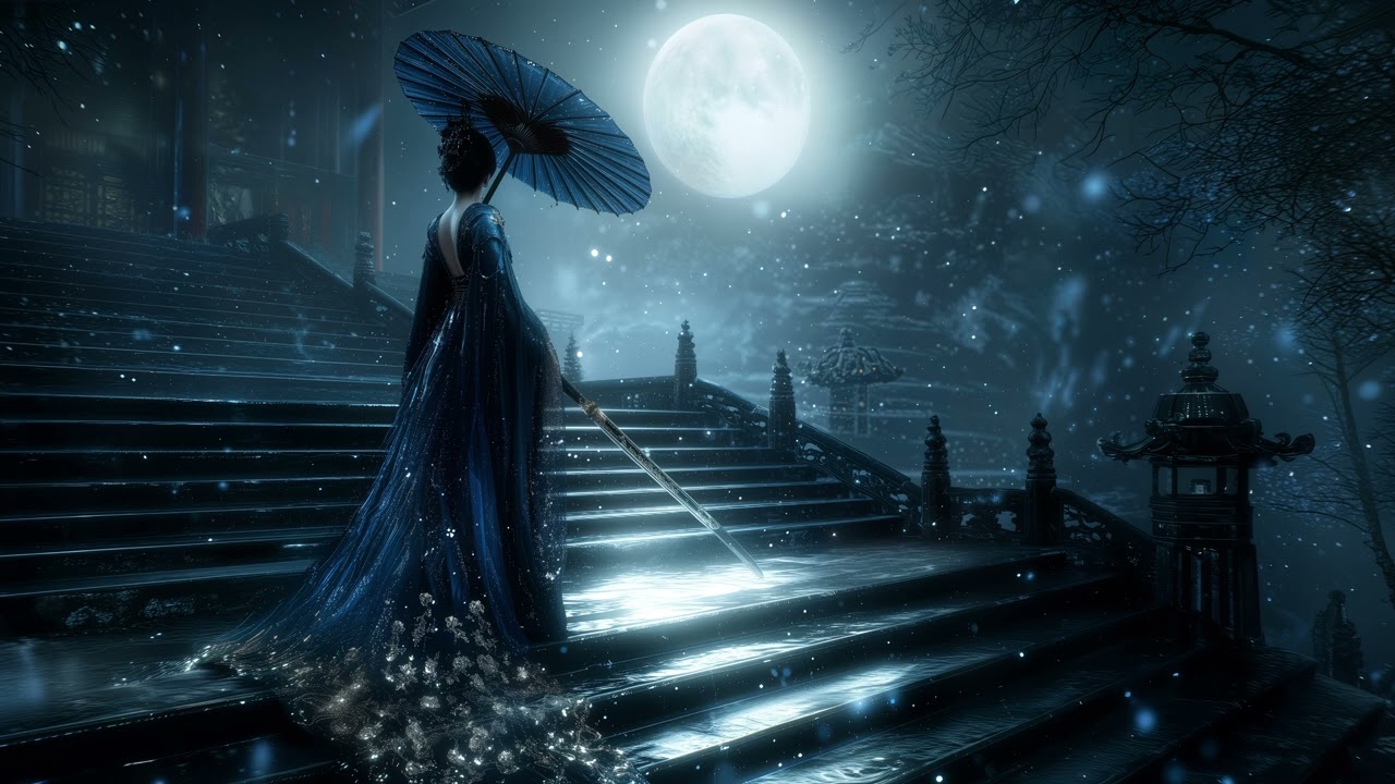 IA安德森 -【眉間月 Lunar Browlight 眉間の月】化作一縷風，細數舊時光；待殘雪消盡，再解你眉上霜。 -Official Music Video