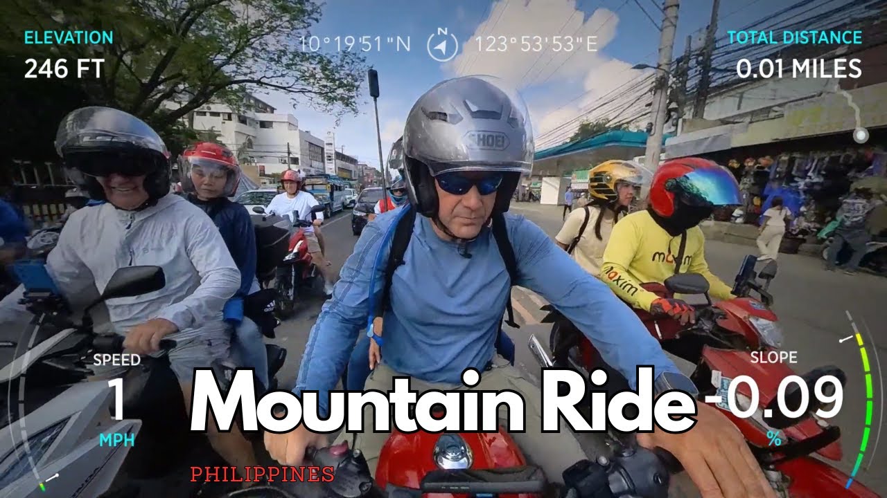 Beautiful mountainous group ride to Bantayan Island, Philippines…