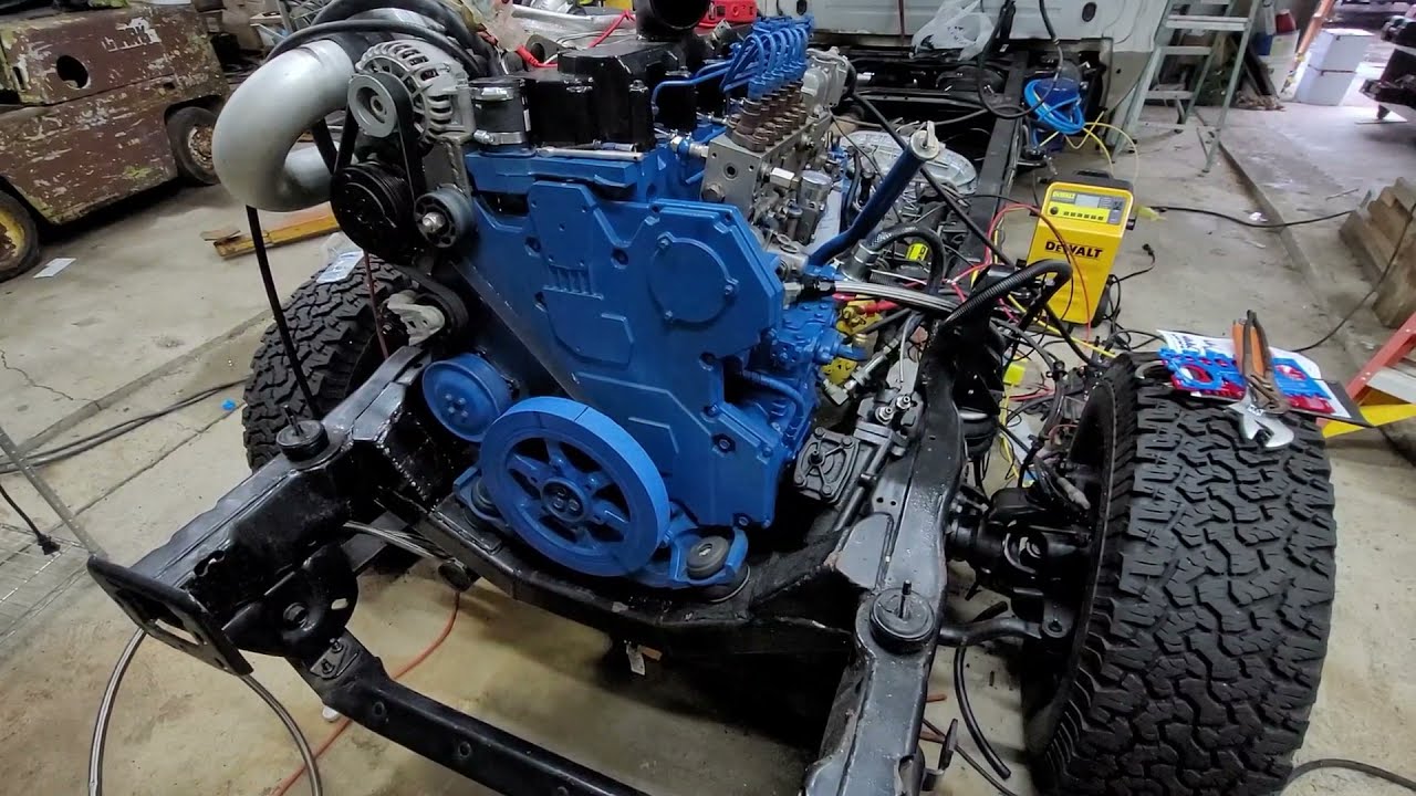 DT466 SWAP in a FORD SUPER DUTY- frame modifications