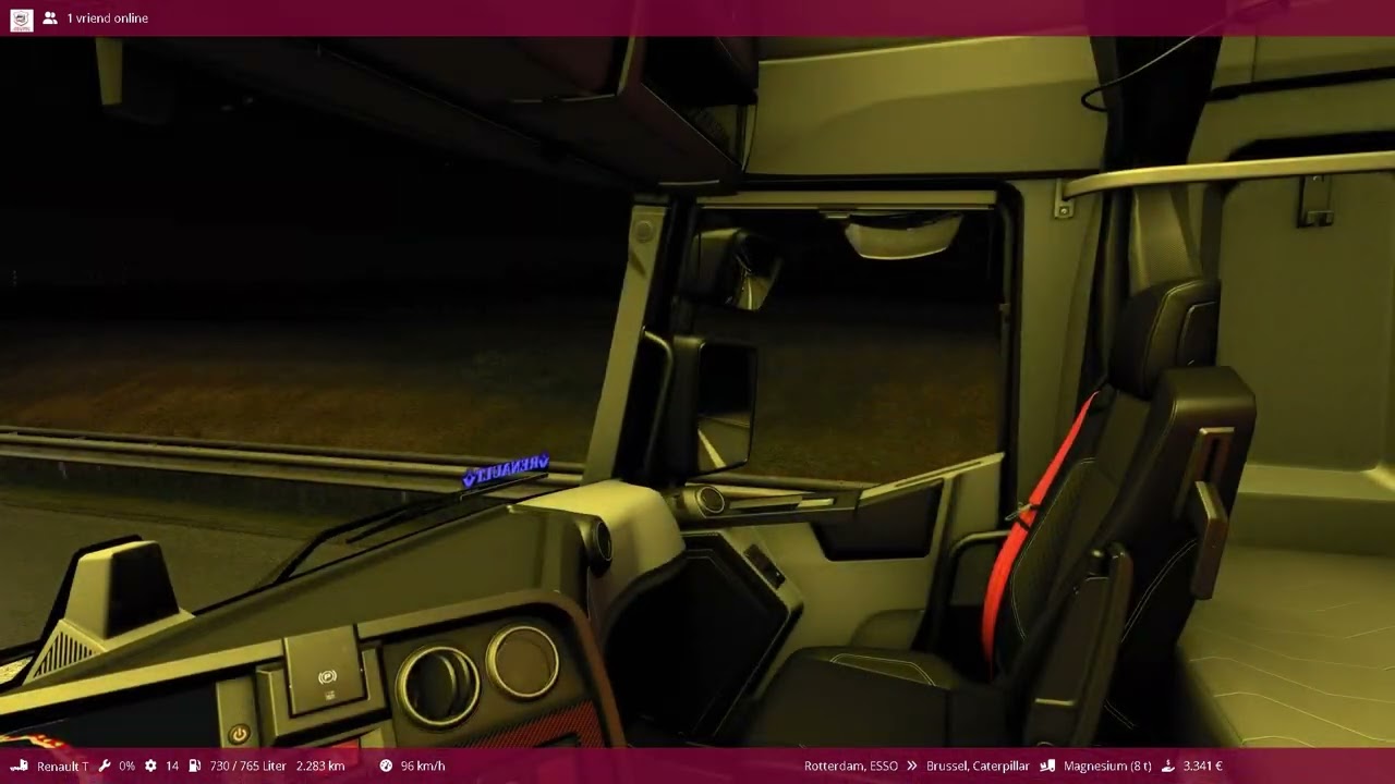 On the road with the Renault T Custom to Brussel | EuroTruck Simulator 2