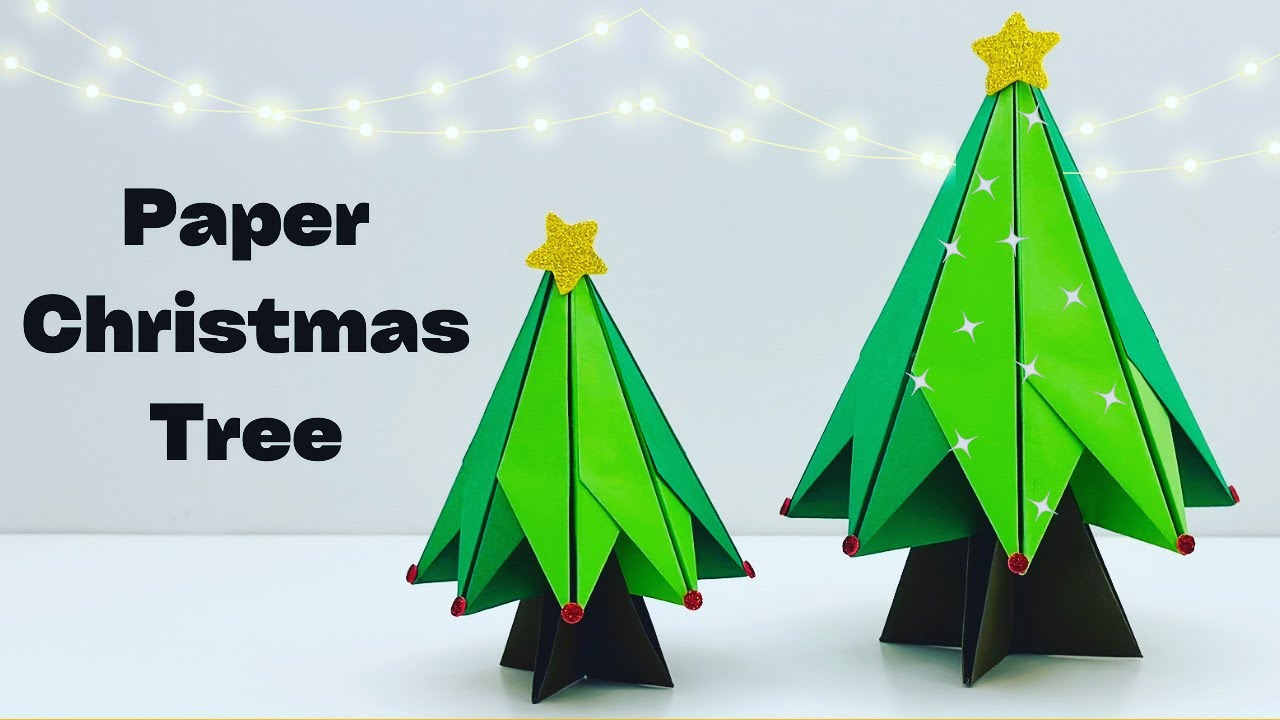 Paper Table Top Christmas Tree / 3D Paper Christmas Tree / Christmas Decoration Ideas / Paper Craft