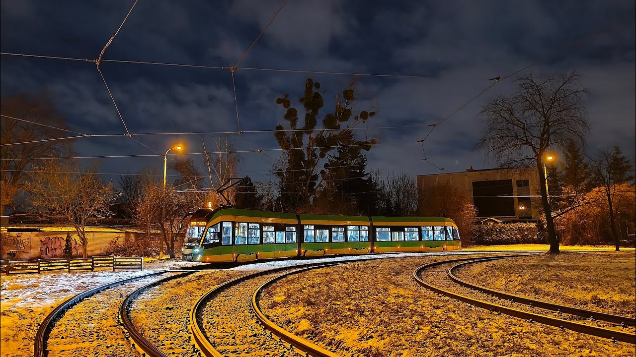 MPK Poznań Linia 6 kierunek Zjazd do zajezdni Franowo(trasa zmieniona).Moderus Gamma LF 02 AC.