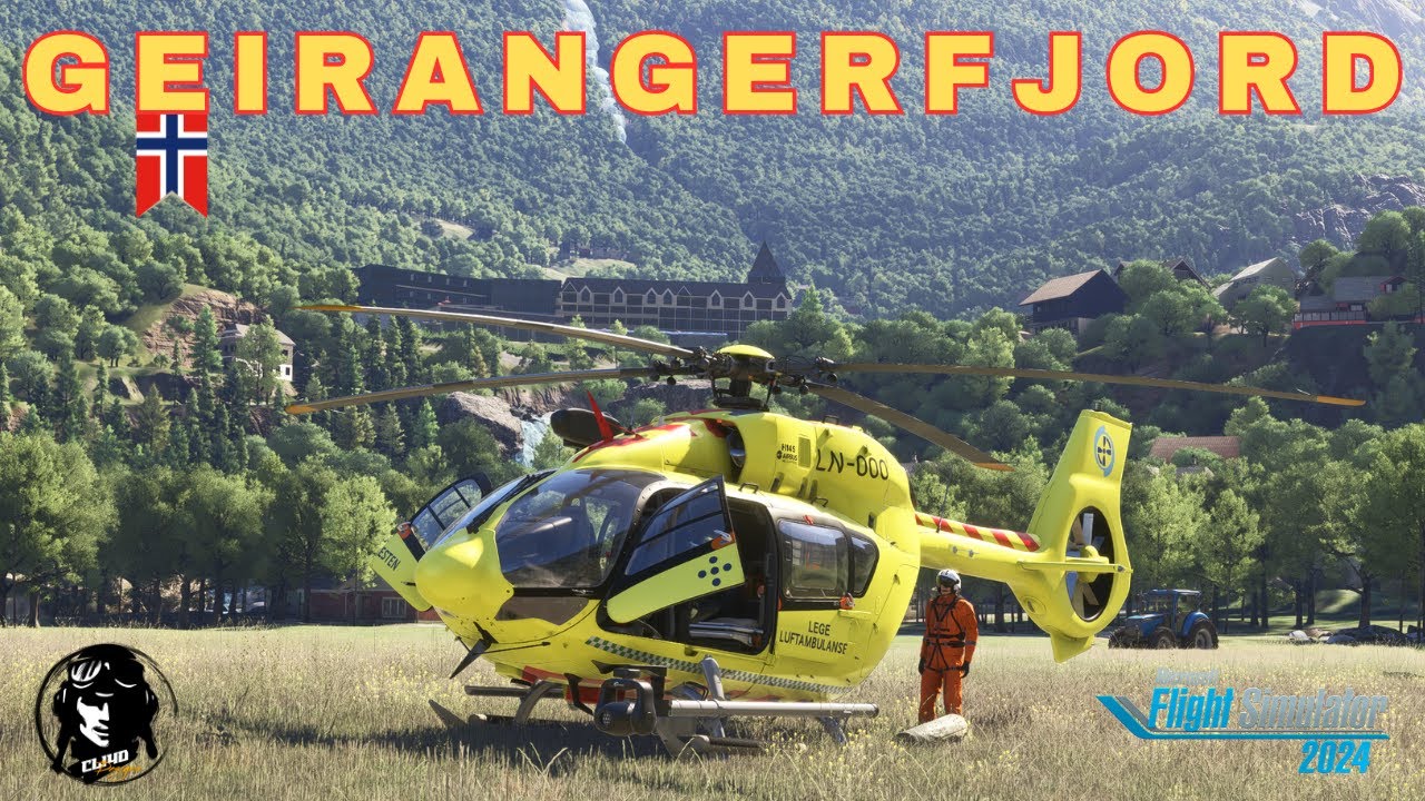Обзор полета Cli4D Designs Geirangerfjord на HPG H145 в Microsoft Flight Simulator 2024 4K