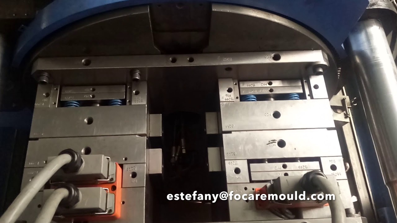 Mold testing for 2 colors cutlery mold / Prueba para molde de cubierto de 2 colores