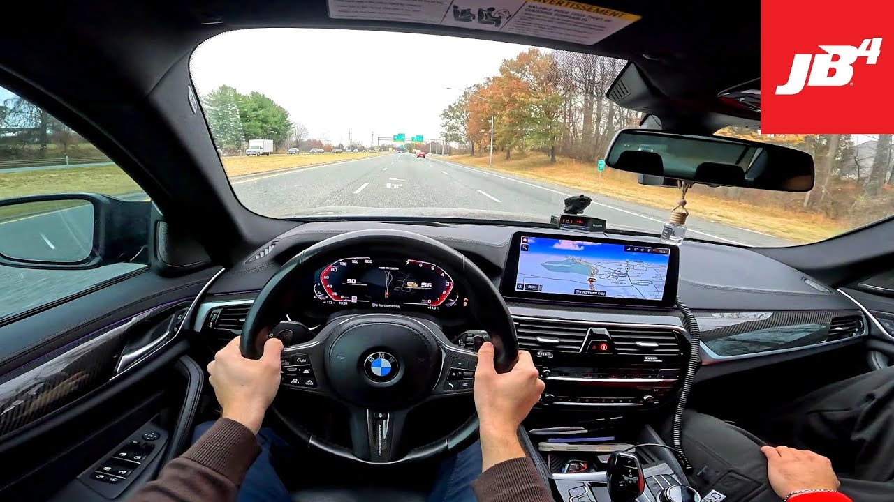 BMW M550i JB4 2021 года в тюнинге — тест-драйв от первого лица