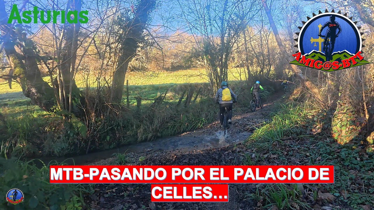 MTB CON E BIKE PASANDO POR EL PALACIO DE CELLES...