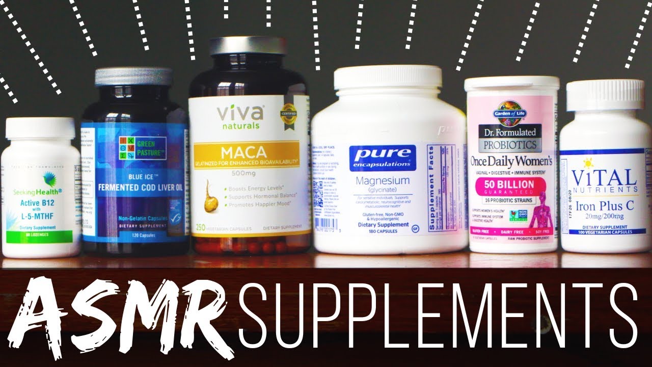 💤 Sleepy Supplement & Vitamin Whispers ASMR | Whisper