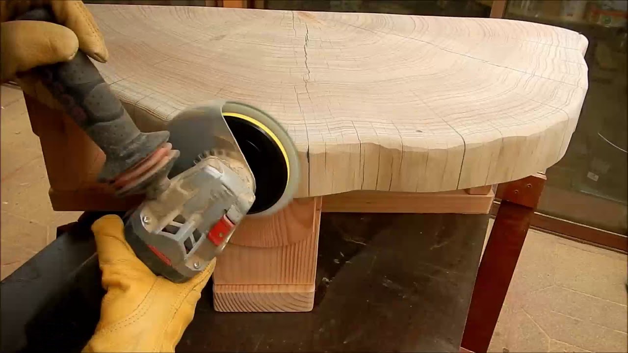 MESA DE CENTRO CON TRONCO DE RODELA