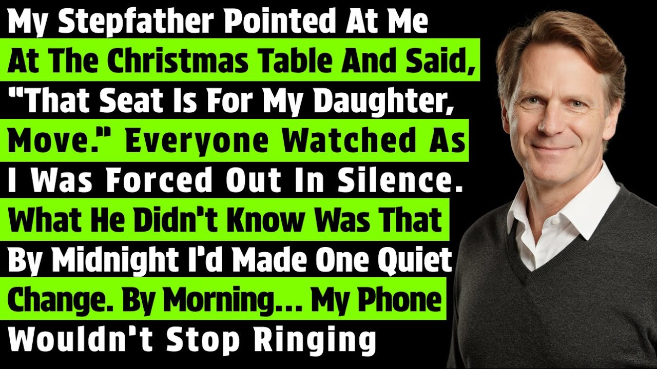 My Stepfather Pointed At Me At The Christmas Table And Said, “That Seat Is For My Daughter—Move…
