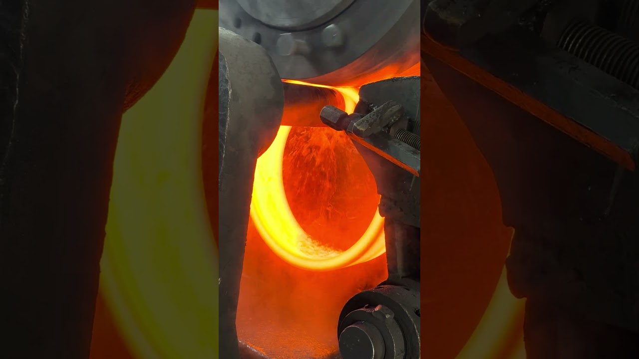 Inside the forging factory Bearing Ring Forging &ndash; Watch It Grow #forging #blacksmith #process