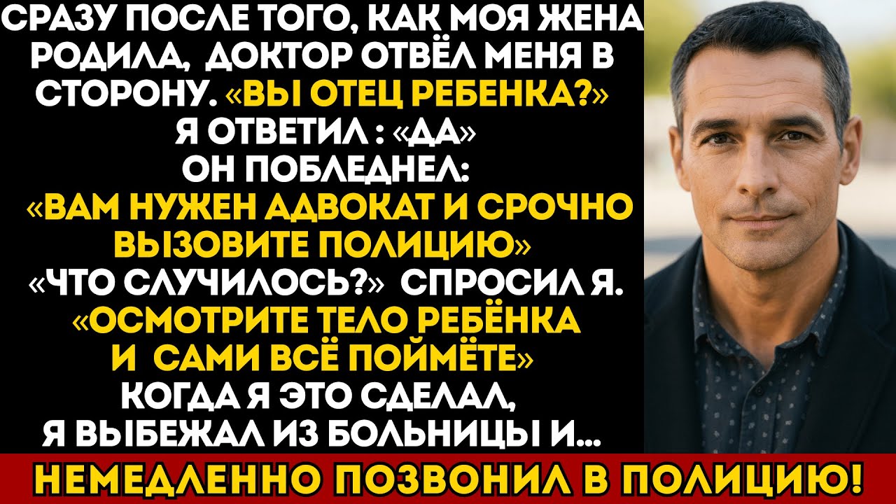 Когда я осмотрел спину своего новорождённого, я немедленно выбежал и позвонил в полицию!