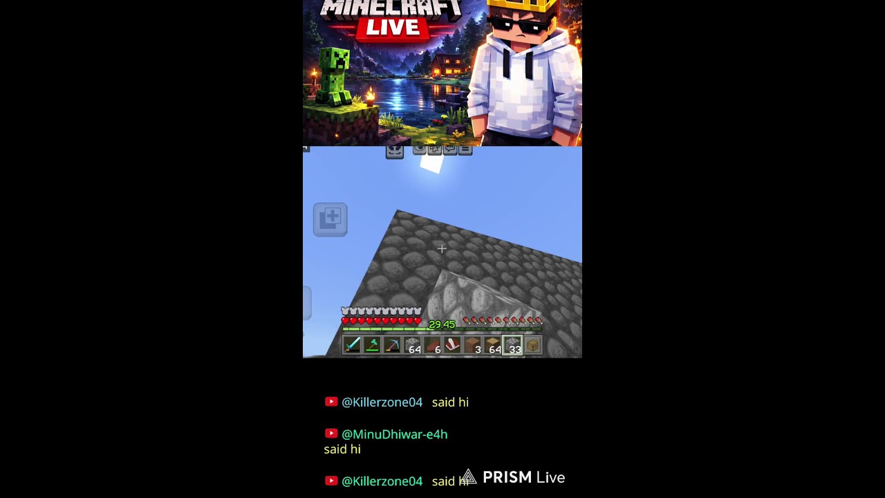 Minecraft LIVE 🔥 Building + Survival + Fun | Hindi Gaming Live