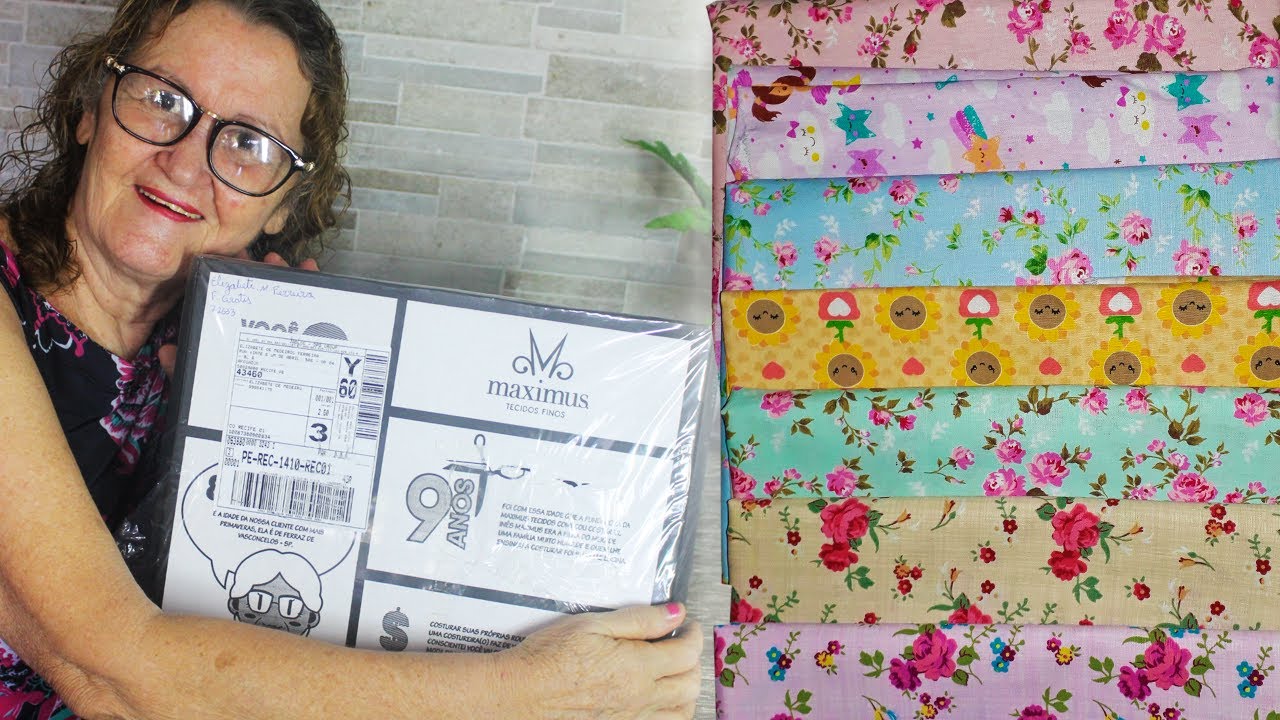 🌸  RECEBIDOS DE TECIDO DA LOJA ONLINE MAXIMUS | O QUE EU ACHEI | Artesanato Passo a Passo