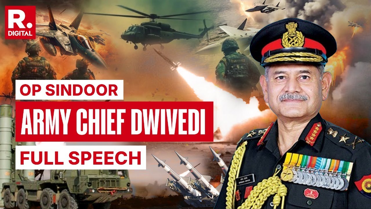 Full Speech: Indian Army Chief General Upendra Dwivedi Reveals Pak’s fake Narrative | Op Sindoor