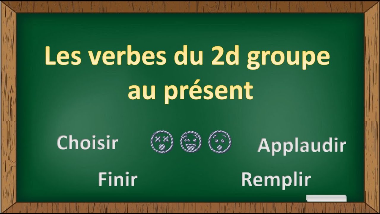 leçon 2 : conjugaison comme jamais, leçon et exercice, les verbes du 2ème groupe au présent