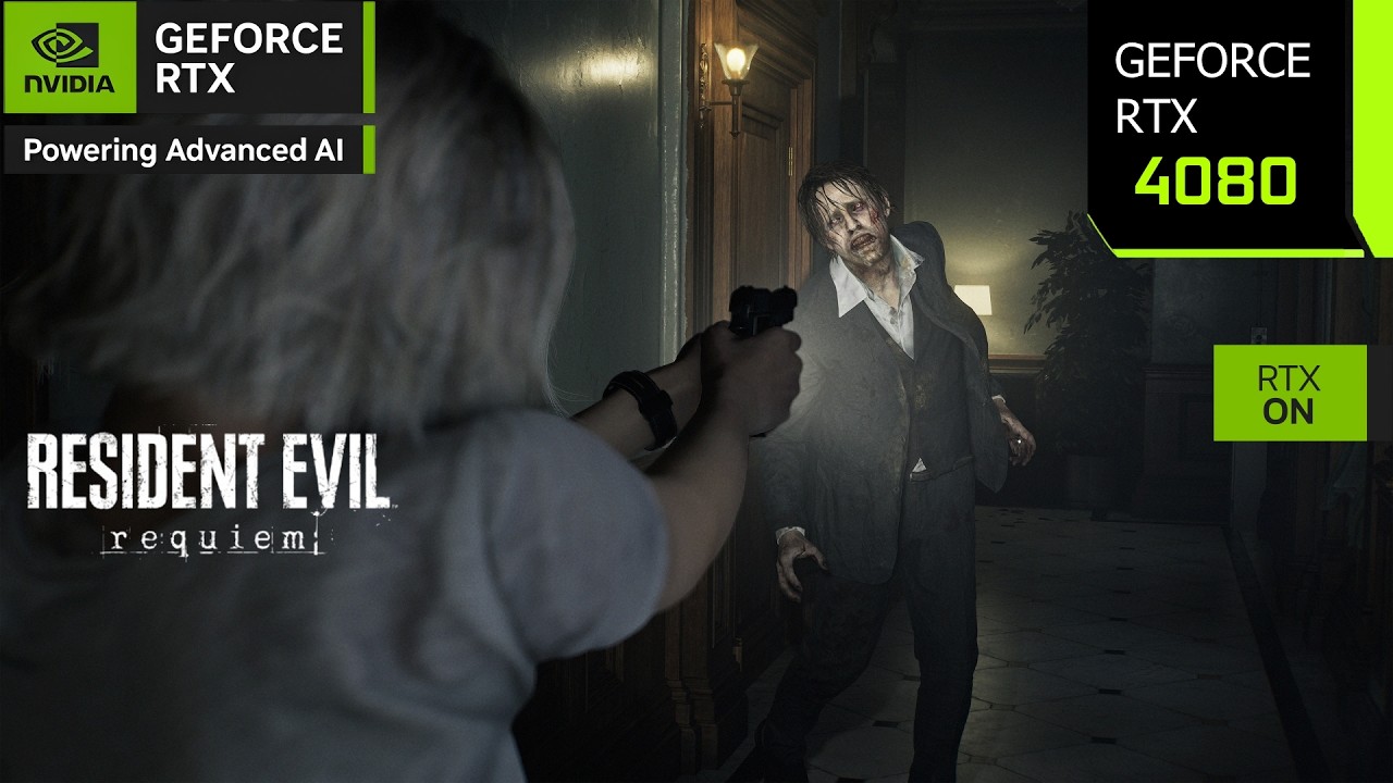 Resident Evil Requiem | RTX 4080 4K, 1440p DLSS 4.5 Frame Generation | Ray Tracing & Path Tracing