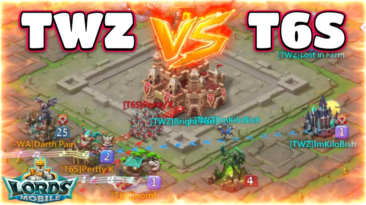 TWZ против T6S War Of Wonders — Lords Mobile