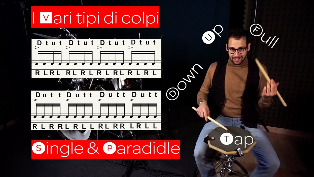 PAD - I vari tipi di colpi (Full-Down-Up-Tap STROKE)