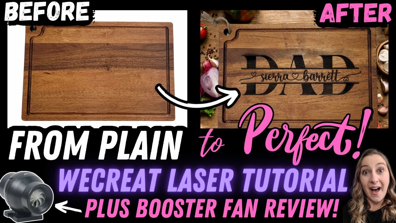 How to Laser Engrave Cutting Boards with 20W WeCreat Vision Laser Engraver