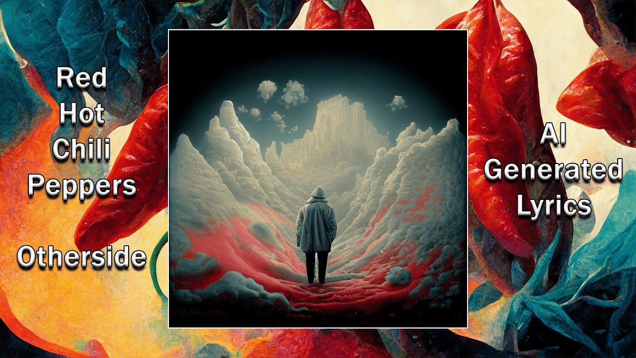 Red Hot Chili Peppers - Otherside but the lyrics are AI generated images