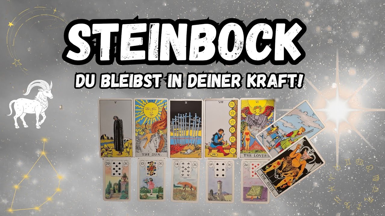 STEINBOCK, DAS MUSST DU JETZT WISSEN! ♑️🔮