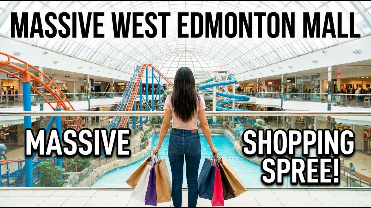 Shopping Inside The Massive West Edmonton Mall in Canada