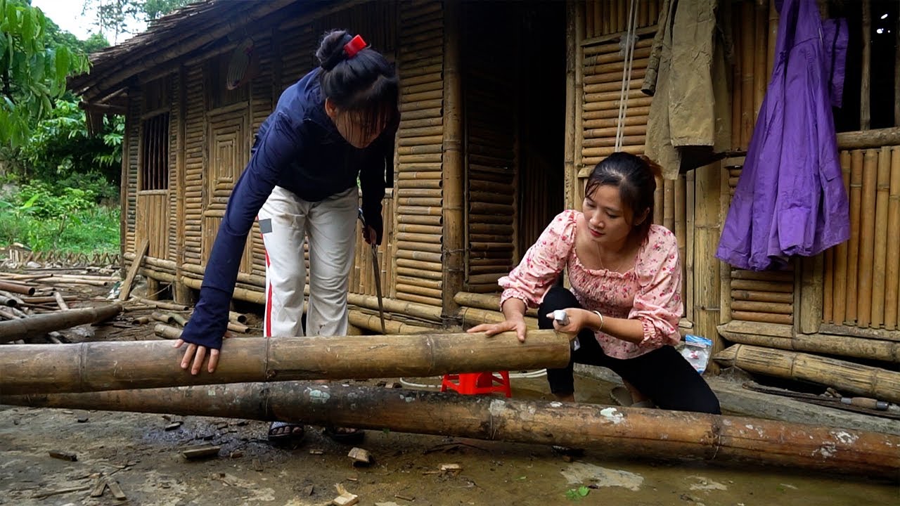 Making kitchen countertops and dish racks from bamboo: how we make kitchen tables.