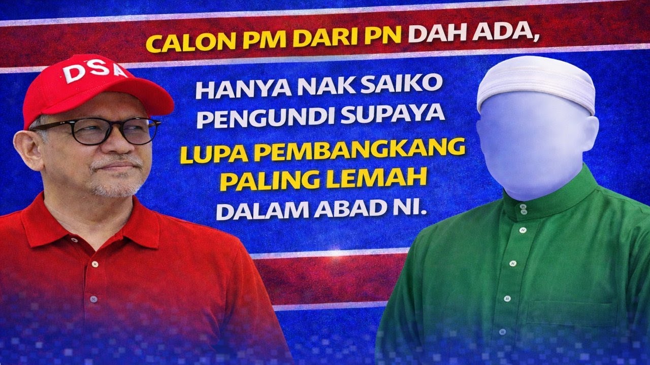 Calon PM dari PN dah ada,,hanya nak saiko pengundi supaya lupa pembangkang paling lemah dlm abad ni