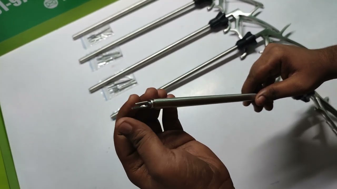 Clip applicator 10mm 3 in 1 short jaw laparoscopy surgery Rudra surgicals 