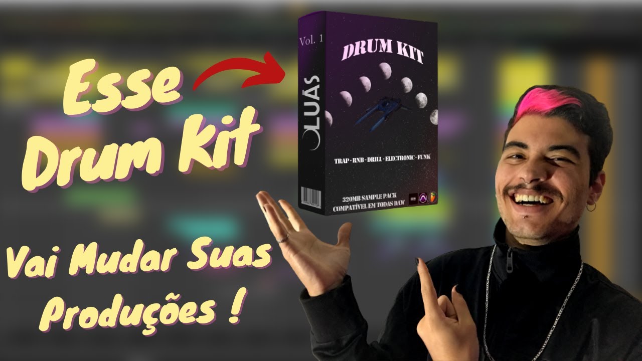 DRUM KIT OLU&Aacute;S Vol. 1 [Pra Produzir Trap, Drill, Boombap, Funk]