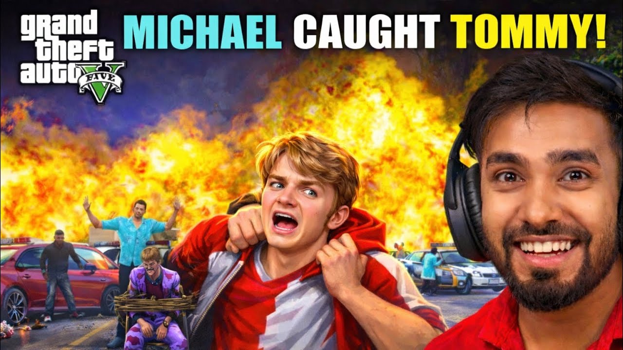 Michael caught Tommy  /techno gamer GTA V