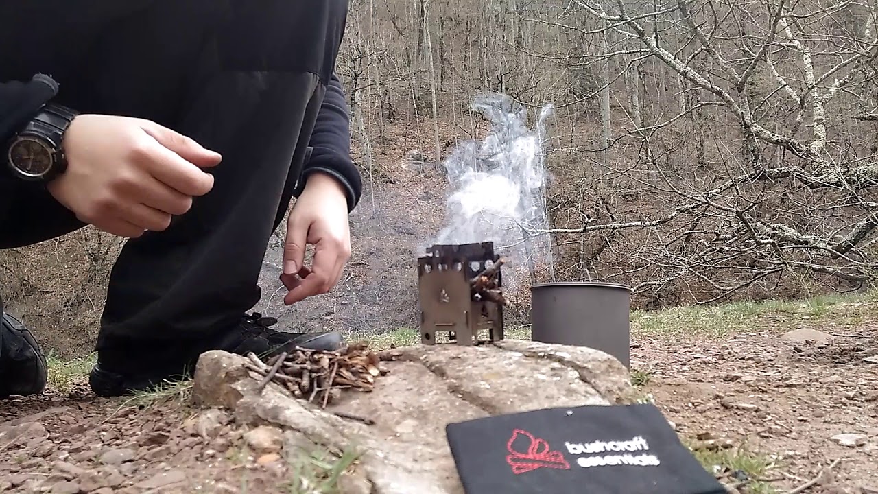 Bushcraft essential pocket micro stove