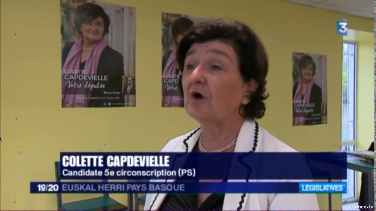 Reportage sur Colette Capdevielle sur France 3 Euskal Herri