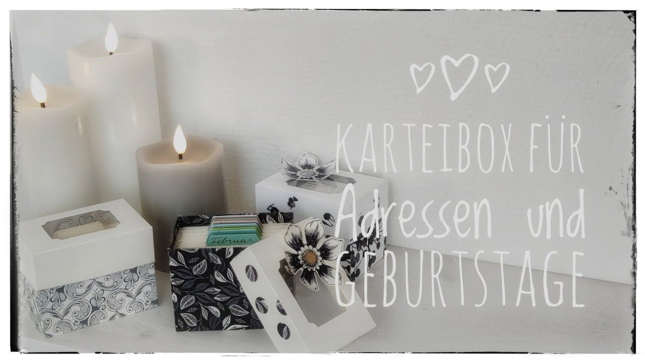 232. Video/ DIY | Karteibox für Adressen und Geburtstage / Ordnung schaffen mit Stampin Up!
