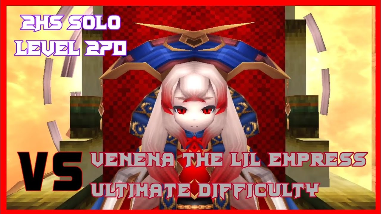 Toram Online | 2HS Solo Level 270 VS Venena "The Lil Empress" Coenubia