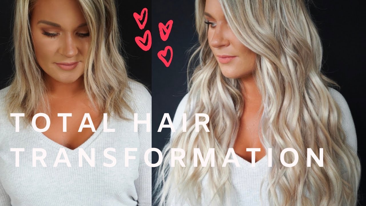 HANDTIED WEFT EXTENSION INSTALLATION // TOTAL HAIR TRANSFORMATION // SHORT TO LONG HAIR