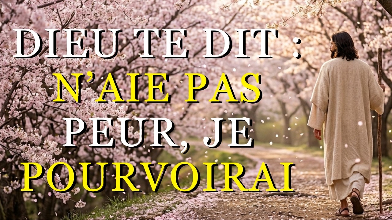 Dieu te dit aujourd’hui : N’aie pas peur, je prendrai soin de tout ce dont tu as besoin