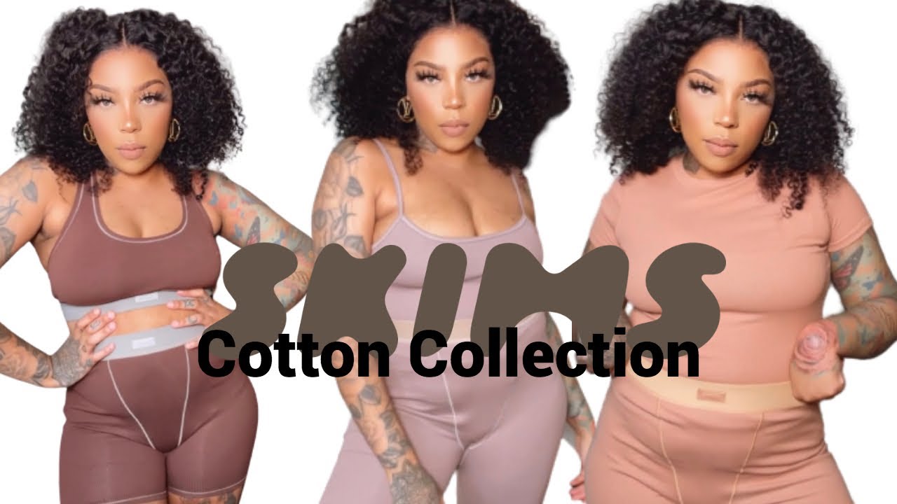SKIMS COTTON COLLECTION TRY ON HAUL & REVIEW | NEW STYLES NEW COLORS!