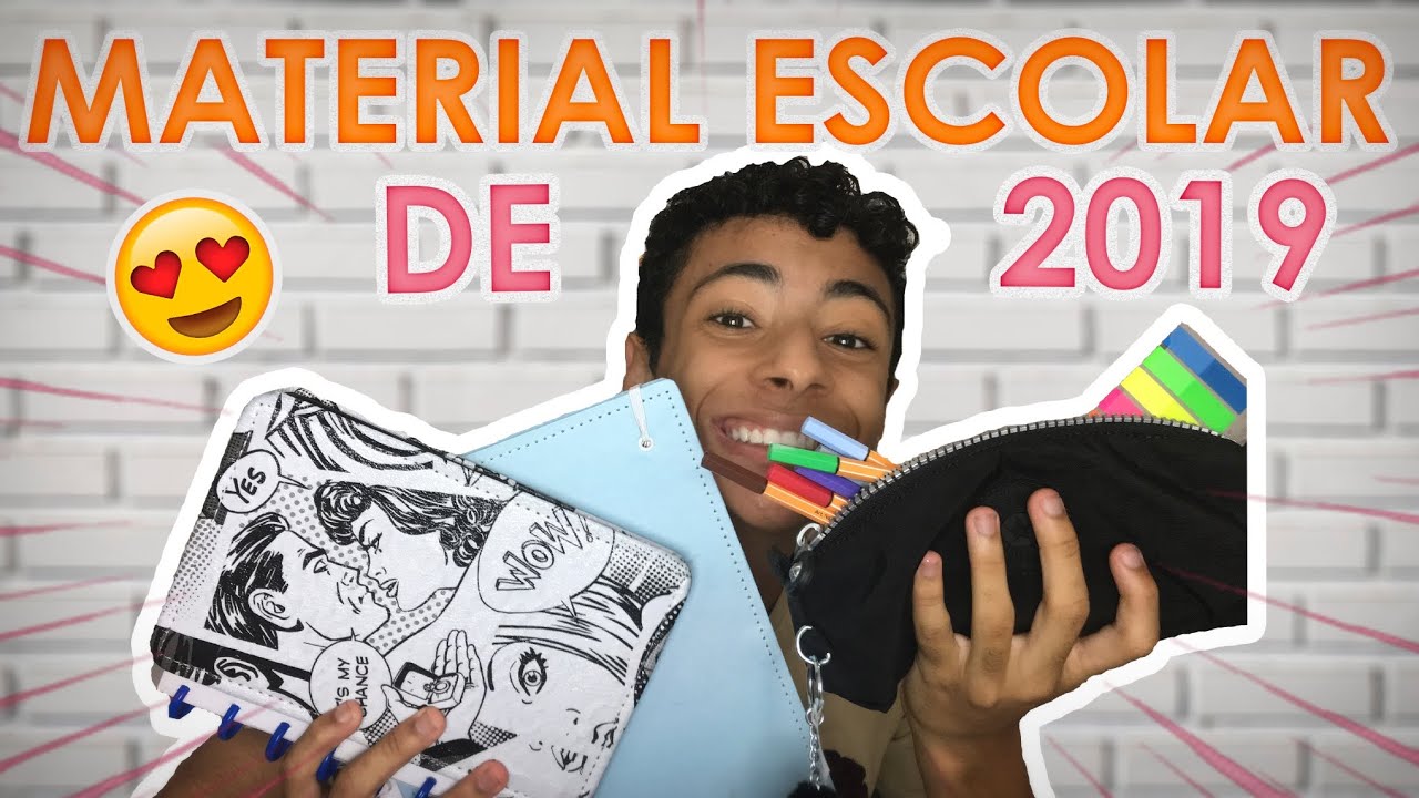 MEU MATERIAL ESCOLAR 2019 📚 | Gustax