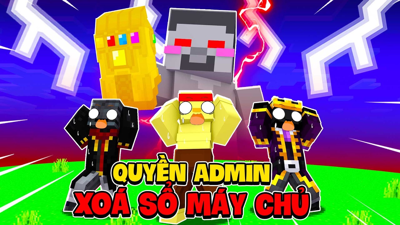 Admin Tối Cao Herobrine Xoá Sổ Máy Chủ Trong Minecraft