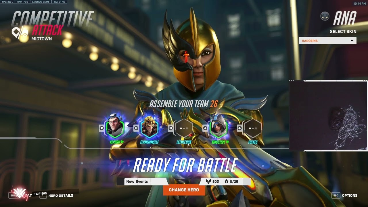 69% Accuracy! Ana Nerf! Gale Ana Overwatch 2 Season 7 Gameplay Top 500