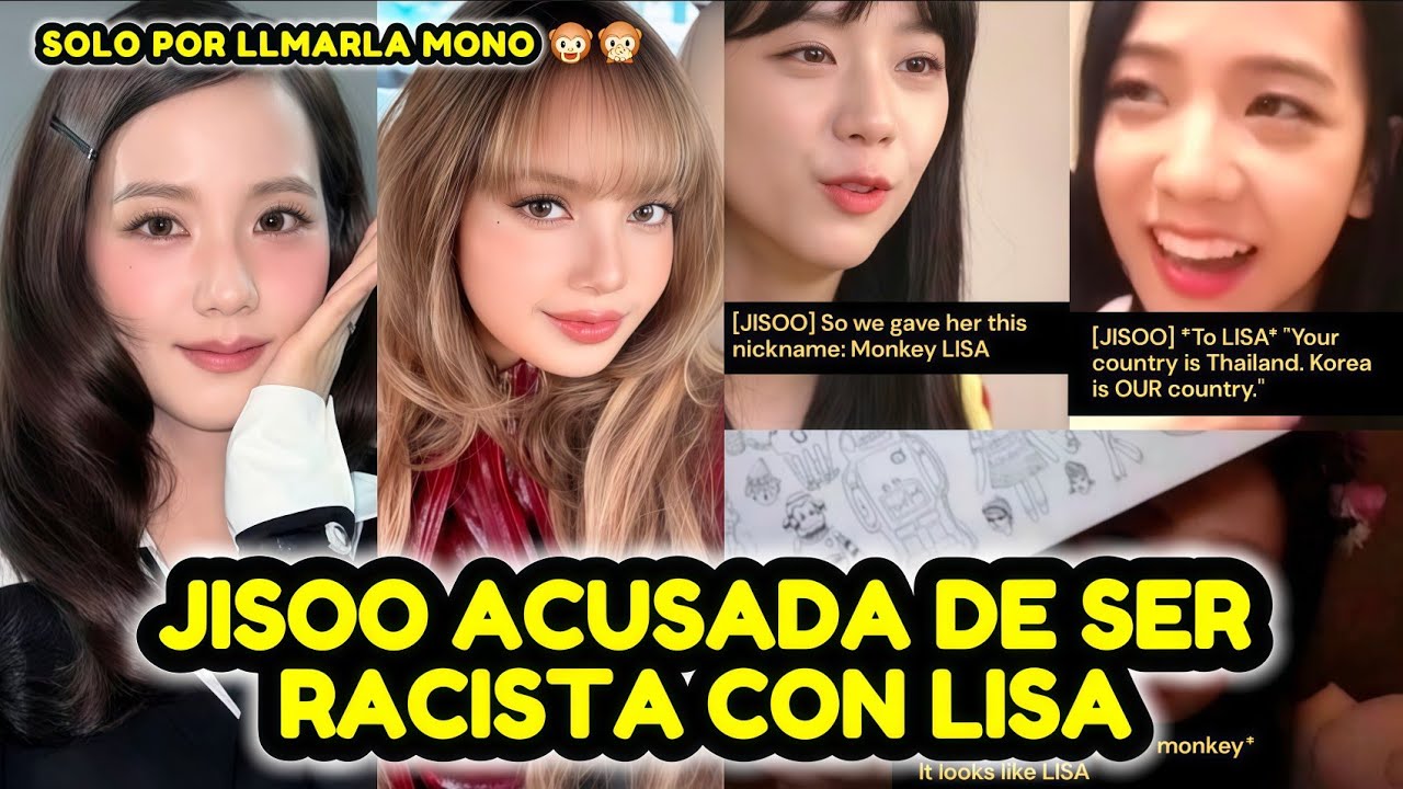 JISOO ES ACUSADA DE SER RAC1STA CON LISA POR LLAMARLA MONO CONSTANTEMENTE  EN VIDEOS RESURGIDOS