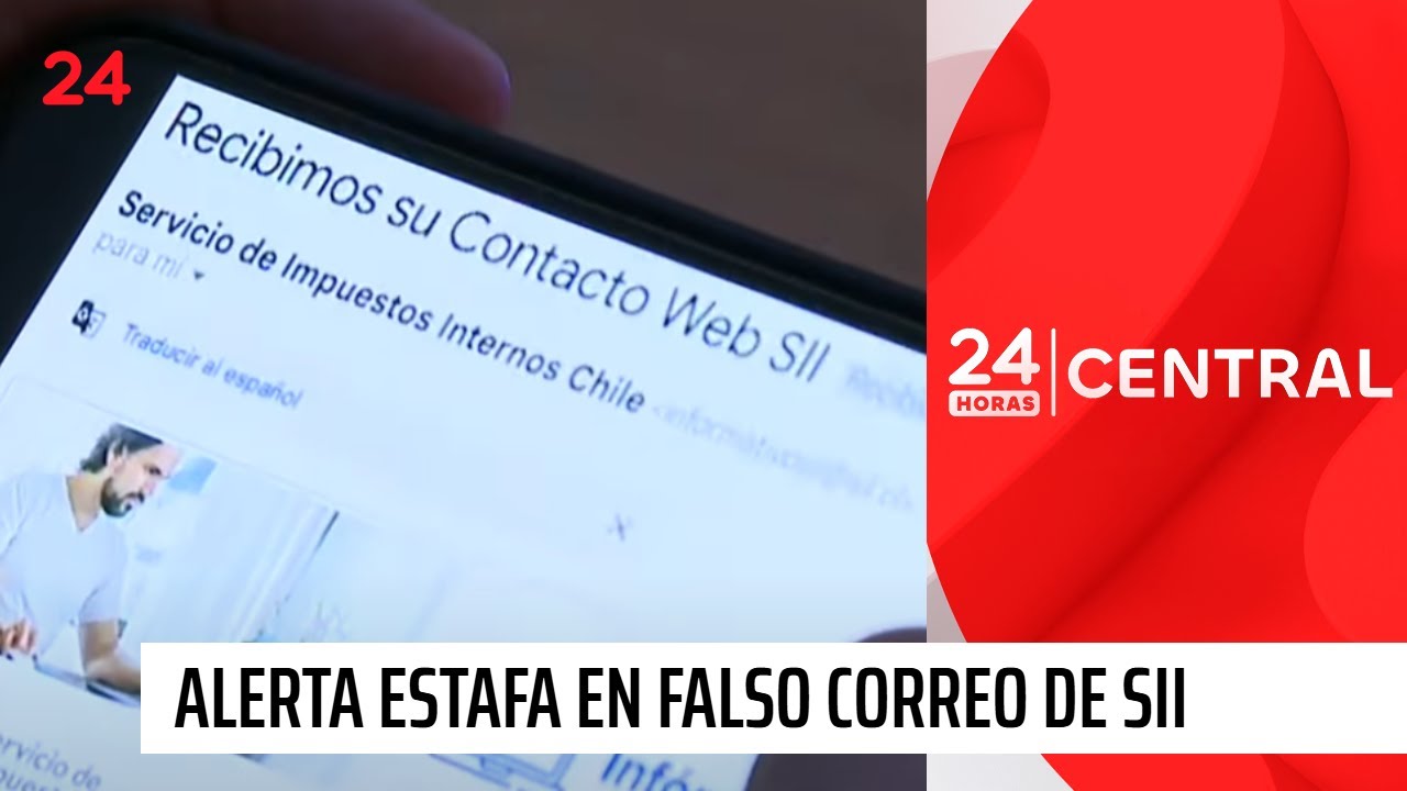 Alertan estafa por falso correo de Impuestos Internos | 24 Horas TVN Chile