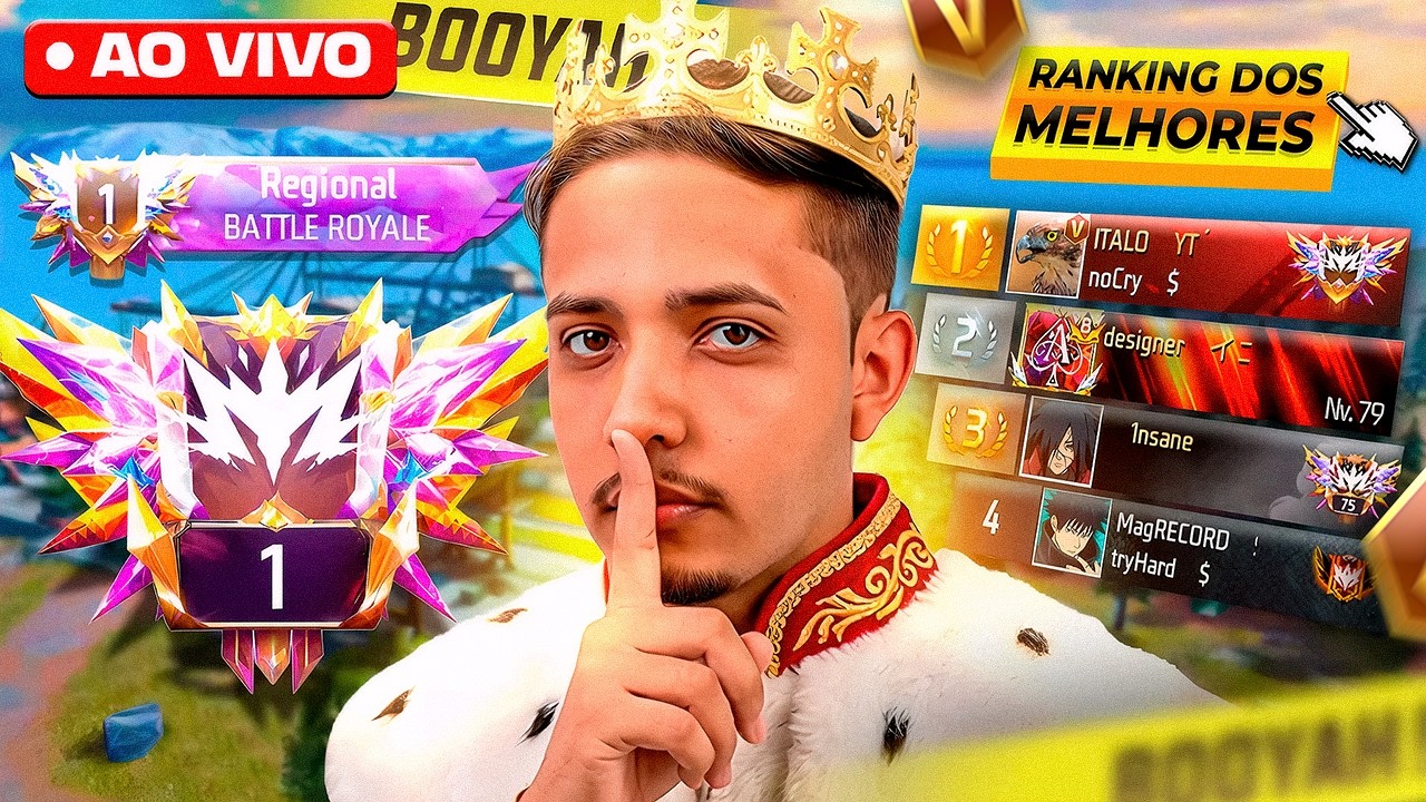 PROIBIDO PERDER NA NOVA TEMPORADA DA RANK 😈 FREE FIRE AO VIVO ❤️ ITALO SILVA AO VIVO 🔥